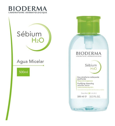 Agua Micelar Piel Mixta-grasa | Bioderma Sébium H2o | 500ml