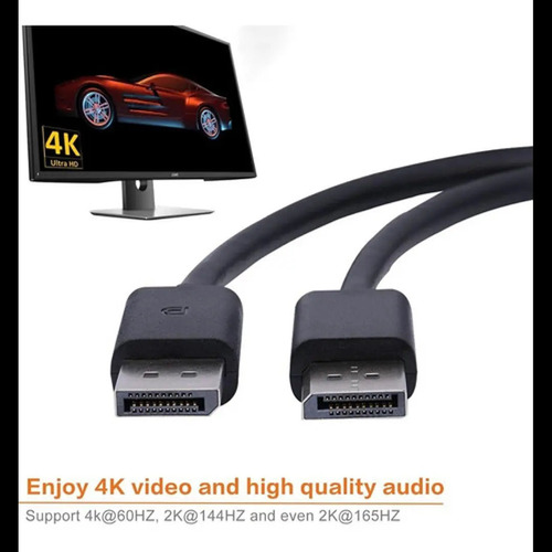 Cable Displayport 4k 1.8mts Macho A Macho Jwk