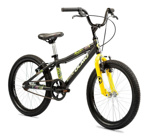 Bicicleta niño infantil Olmo Reaktor R20 frenos v-brakes color negro con pie de apoyo  