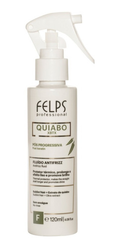 Felps Pós Progressiva Fluido Antifrizz Quiabo 120ml + Brinde