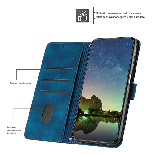 Funda Tipo Cartera Para Huawei Magic 5 Lite/8x/9x Lite Con Tarjetero, Protectora Agradable Al Tacto