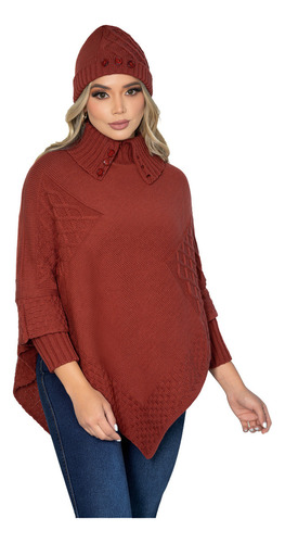 Ruana Poncho Casual Y Estilo Para Mujer 4910 Rich