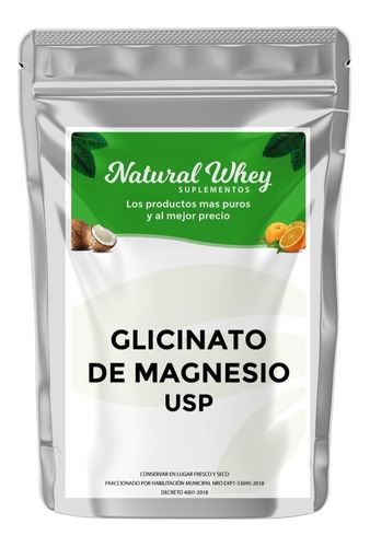 Glicinato De Magnesio Quelado 250 Gr