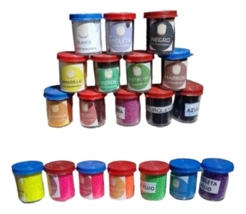 Colorante Fluorescente Para Velas 15 Gramos X 5 Unidades.