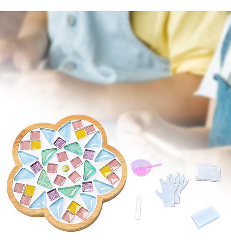 Kit De Posavasos De Mosaico Diy, Materiales Estilo G