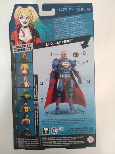 Imagen 2 de 2 de Harley Quinn Dc Multiverse Baf Lex Luthor Batman Mattel