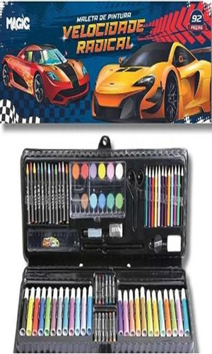 Maleta De Pintura 92pcs Carros