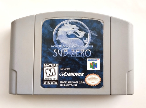 Mortal Kombat Subzero Nintendo 64 N64 Original Buen Estado