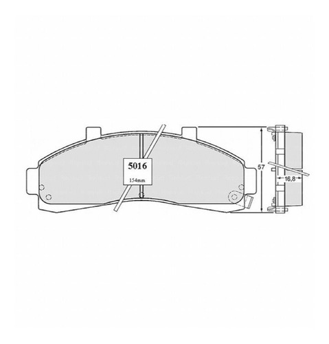 Pastillas Freno Ford Ranger 2.5 2001 Motor L4 153 Cta