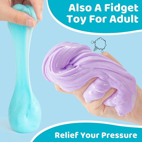 Imagen 4 de 7 de Kit De Slime Para Niños Y Niñas Limo Elastico 6 Piezas