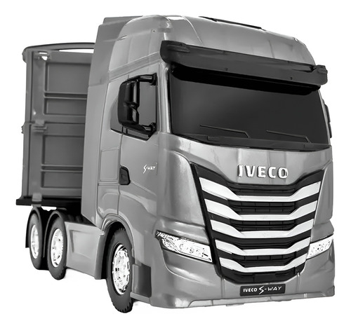 Carreta Iveco Graneleiro S-way Brinquedo Licenciado Cor Cinza