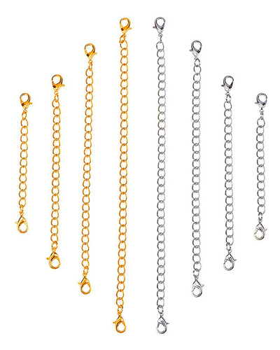 Juego De Cadenas Extensoras De Pulsera De Acero Inoxidable P