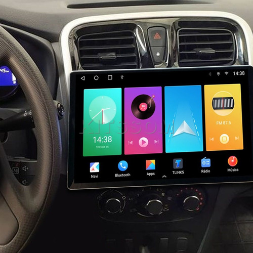 Multimídia Sandero Logan 2017 2018 2019 2020 2021 V2 Tesla 1
