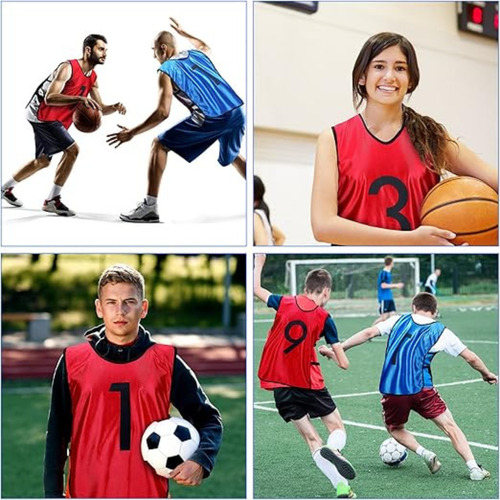 Pack 10 Petos Deportivos Numéricos Adultos Xl Chalecos