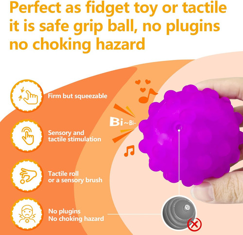 Bolas Sensoriales Para Niños, Juego De 6 Bolas Texturizadas