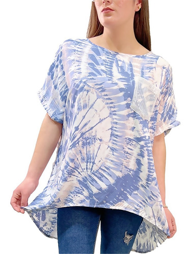 Blusa Larga Primavera Verano Excelente Calidad Hg783