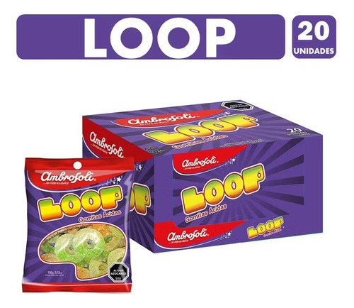 Gomitas Loop X20 Caja 20 Unidades 