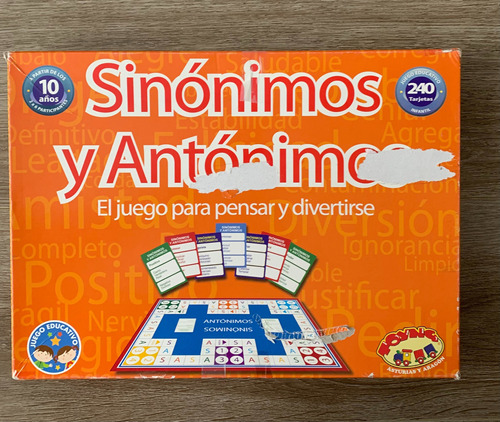 Juego De Mesa Educativo- Sinónimos Y Antónimos.