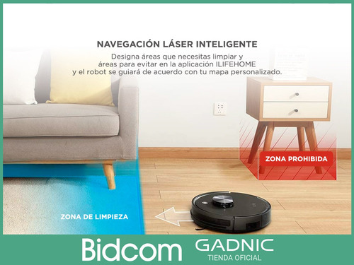 Aspiradora Robot As10 Ilife Con Navegación Laser 4 Modos