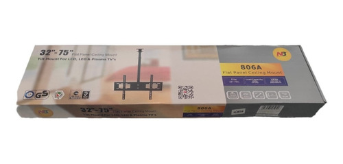 Imagen 4 de 6 de Soporte Para Tv Lcd Led A Techo 32 A 75 68kg / Eshopviña
