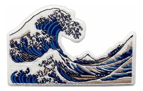 Parche Kanagawa Great Wave Off Bordado Para Motero Coser