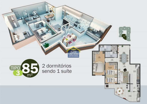 Imagem 20 de 22 de Apartamento 1 Dorm, Vista Mar, Entrada Facilitada! - Vplt004