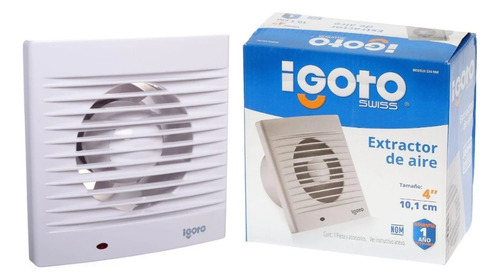 Extractor De Aire 4  16w De Potencia Blanco Igoto Ex4-16w 