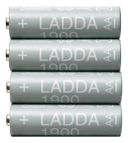 Paquete 4 Baterías Recargables Ikea Doble Aa, 1900mah