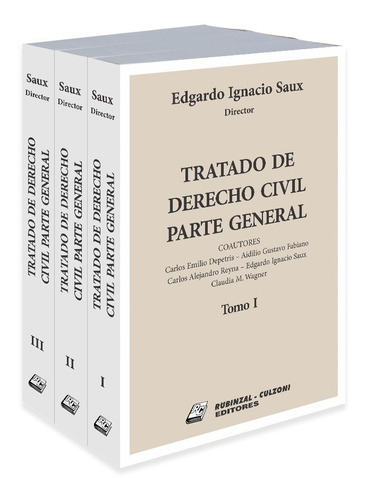 Tratado De Derecho Civil. Parte General. 3 Ts - Saux, Edgard