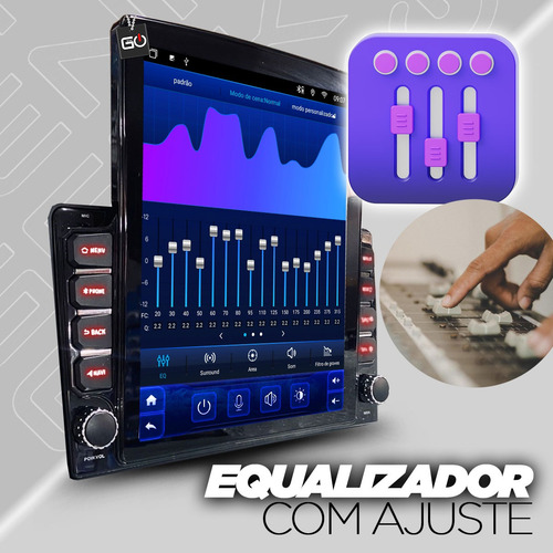 Multimídia Tesla Octacore 4+64gb Android 14 Fit Lx 2015-21