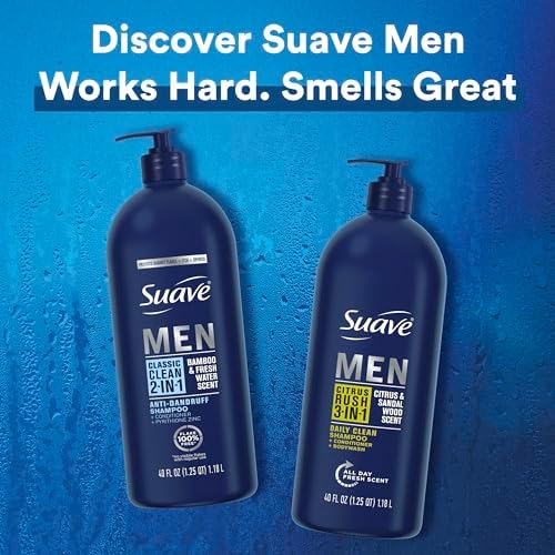 Suave Men 2 Em 1 Shampoo E Condicionador Anticaspa, Classic
