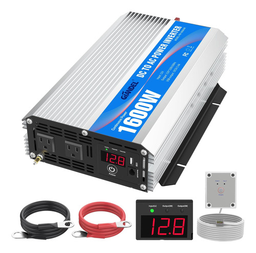 Inversor Modificado 1600 W, Alimentación Dc 12v Eficiente