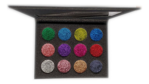 Sombra Glitter X 12 Tonos Engol - G Color De La Sombra Referencia 2