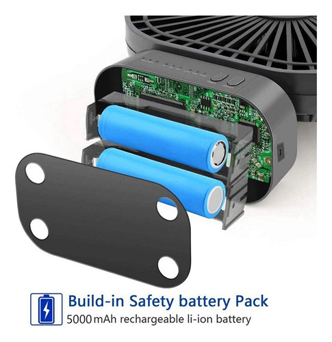 ^ 2 Ventiladores Usb Recargables De Escritorio Con