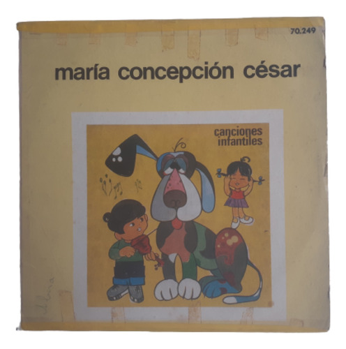 Disco Lp Canciones Infantiles / María Concepción César 