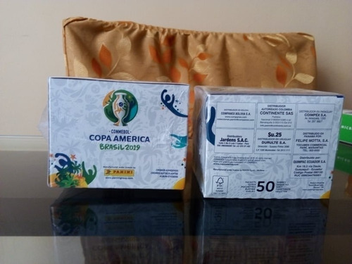 Imagen 3 de 5 de Panini Copa America Brasil 2019 Paquete 50 Sobres