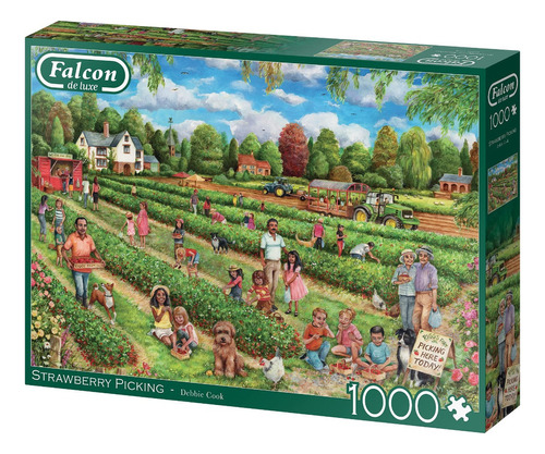 Puzzle Strawberry Picking Debbie X1000 Pcs Falcon Tut 