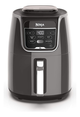 Freidora Eléctrica De Aire XL Ninja Air Fryer, 5 Programas Pre-configurados, Modelo AF150AMZ, Color Plateado 110v