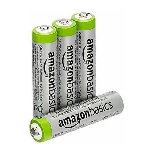 Amazon Basics Baterías Recargables Aaa De Alta Capacidad, 4