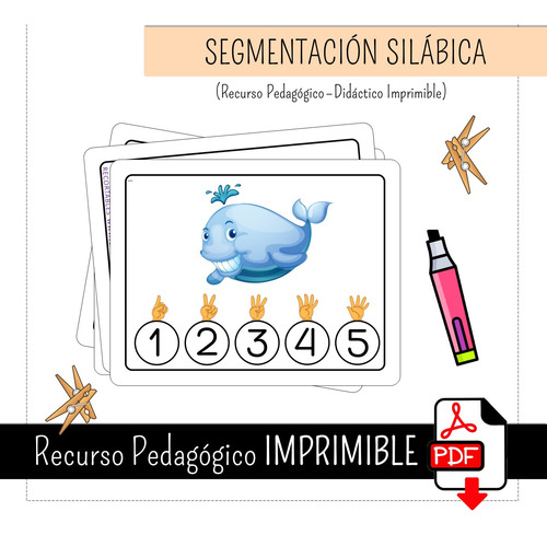 Recurso Imprimible: Segmentación Silábica
