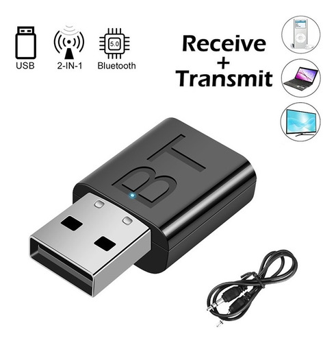 Mini Bluetooth Receptor Transmisor De Audio Aux Carro Tv 5.0