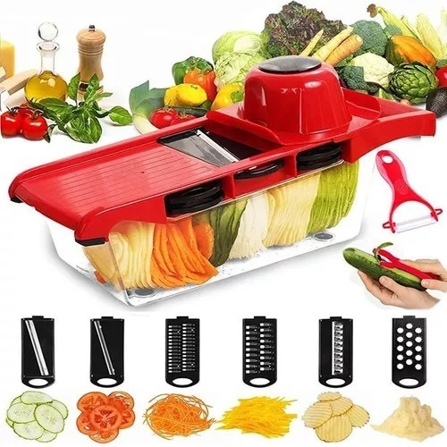 Cortador De Cocina Rallador De Verduras Mandolina 6 En 1