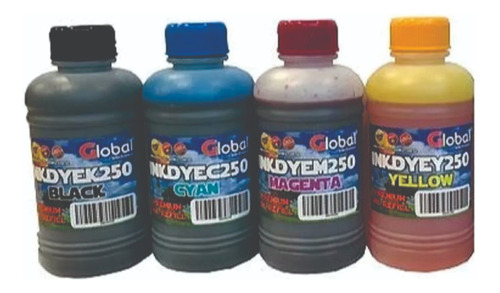 Tinta Global Todas Las Impresoras Sistema Continuo X4 Devoto