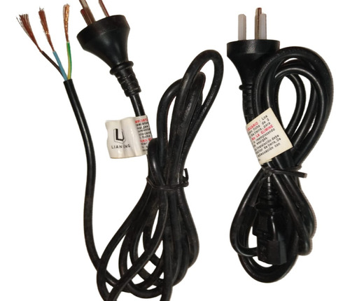 100 Cable Power Refor Alta Cali 1.80m 250v10a Consulte Cant Negro