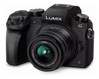 Panasonic Lumix G7 + Lente 14-42mm + Adaptador Dc- Pila Usb