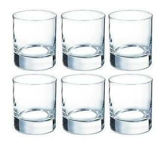 Juego De Vasos De Vidrio Tipo Whisky 6 Unidades Luminarc