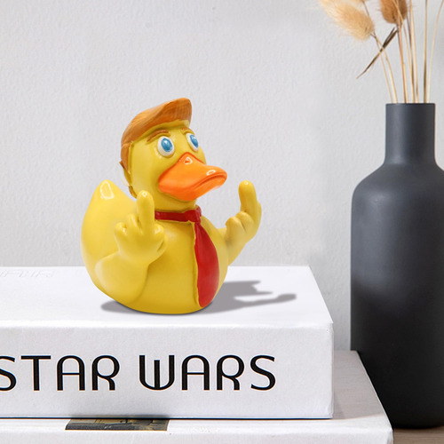 Figura De Pato De Dedo Medio Para Decoración De Escritorio