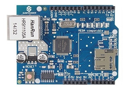 Sunfounder Ethernet W5100 Escudo De Uno R3 De Arduino Mega 2