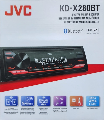 Auto Estéreo Jvc Kd-x280bt
