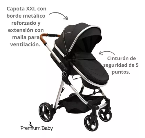 Punto Bebe - PREMIUM BABY COCHE 3 EN 1 MIKE CARACTERISTICAS Mike cuenta  con: Apto 0+ meses. Plegado compacto y práctico. El cochecito sólo pesa 6  kg. Incluye butaquita para el auto.